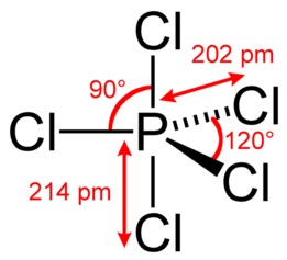 五氯化磷分子式结构图