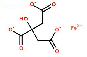 柠檬酸铁分子式结构图