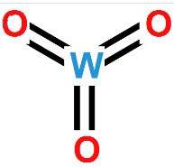 三氧化钨化学分子结构图