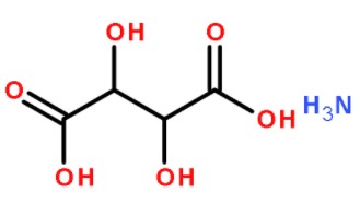 DL-重酒石酸胆碱分子式结构图