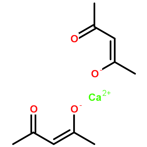 乙酰丙酮钙分子式结构图
