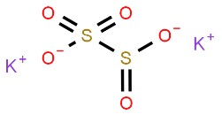 偏重亚硫酸钾分子式结构图