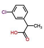 2-（3-氯苯基）丙酸分子式结构图