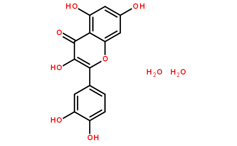槲皮素分子式结构图