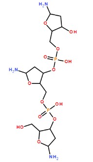 脱氧核糖核酸DNA鱼精分子式结构图