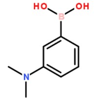 3-(N,N-二甲基氨基)苯基硼酸分子式结构图