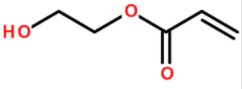 丙烯酸羟乙酯化学式结构图