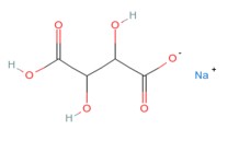 酒石酸氢钠化学式结构图