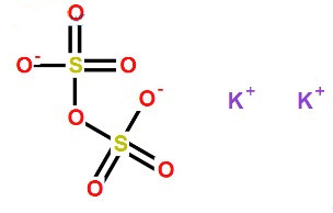 焦硫酸钾分子式结构图