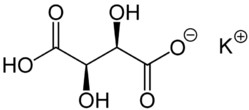 酒石酸氢钾分子式结构图