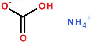 碳酸氢铵分子式结构图