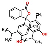 百里香酚酞化学式结构图