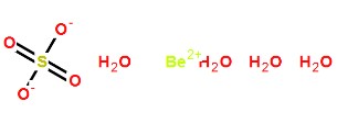 硫酸铍化学式结构图