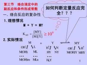 络合平衡中的条件常数是什么