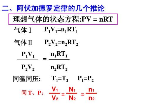 气体状态方程