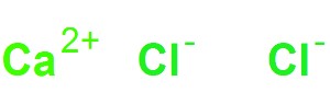 无水氯化钙分子式结构图