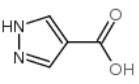 1H-吡唑-4-甲酸化学式结构图