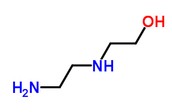 N-(2-羟乙基)乙二胺分子式结构图