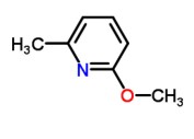 2-甲氧基-6-甲基吡啶分子式结构图