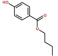 对羟基苯甲酸丁酯分子式结构图