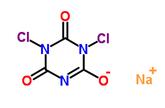 二氯异氰尿酸钠分子结构图
