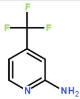 2-氨基-4-(三氟甲基)吡啶分子式结构图