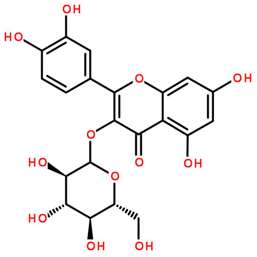 槲皮素 3-β-D-葡萄糖甙