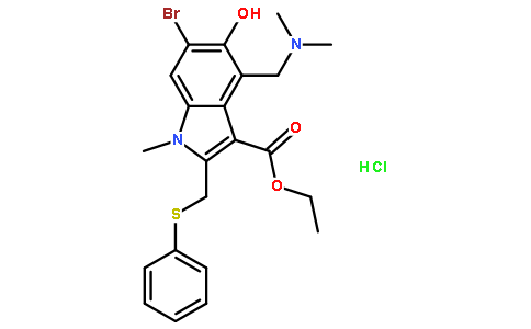 阿比朵尔分子式结构图