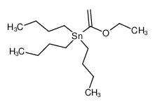 三丁基(1-乙氧基乙烯)锡分子式结构图