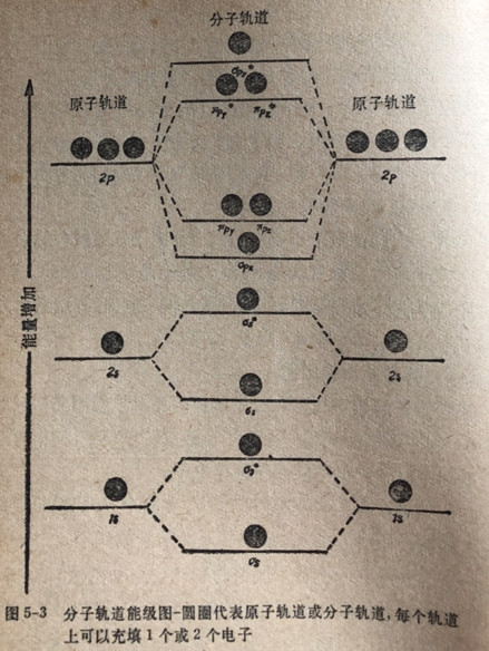 c2分子轨道能级示意图图片